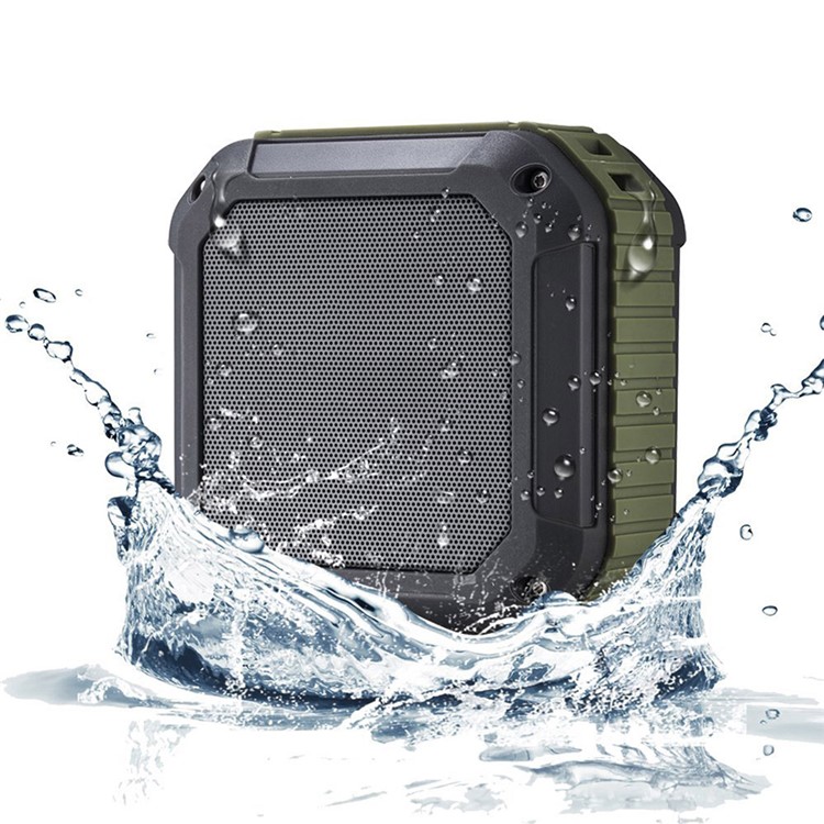 

W-KING S7 Outdoor Waterproof Bluetooth Speaker with Mic Support NFC - Army Green
