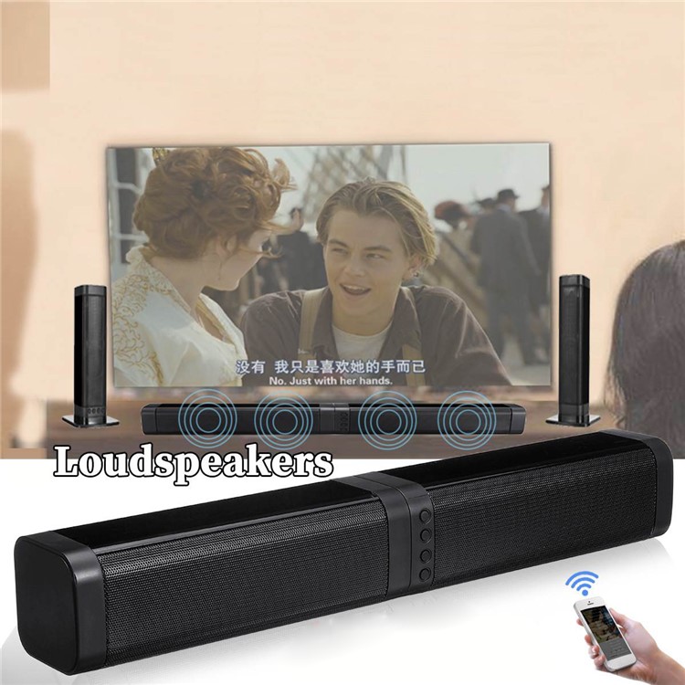 BKS-33 Family Wireless Bluetooth 2-in-1 Detachable 3D Stereo Effect Soundbar Speaker - EU Plug-1