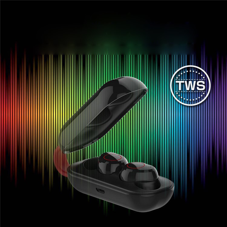 BTH193 True In-Ear Bluetooth Headphones Wireless Earbuds Stereo Sound Headset with Charging Box - Black-9