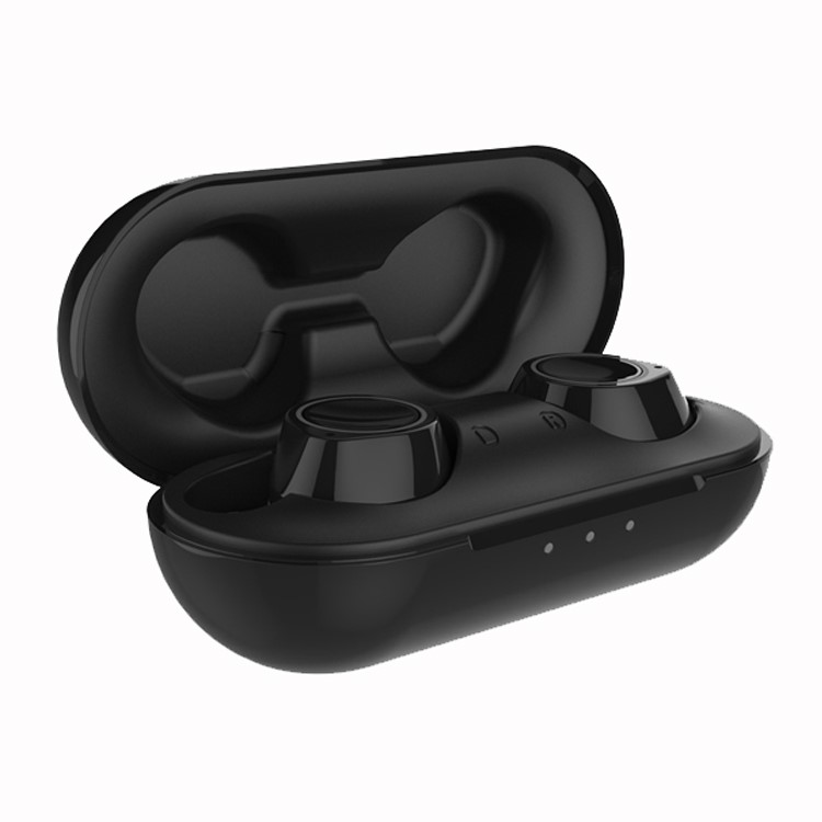 BTH188 TWS Bluetooth Earbuds Portable True Wireless HiFi Wireless Earphones with Charging Box - Black-2