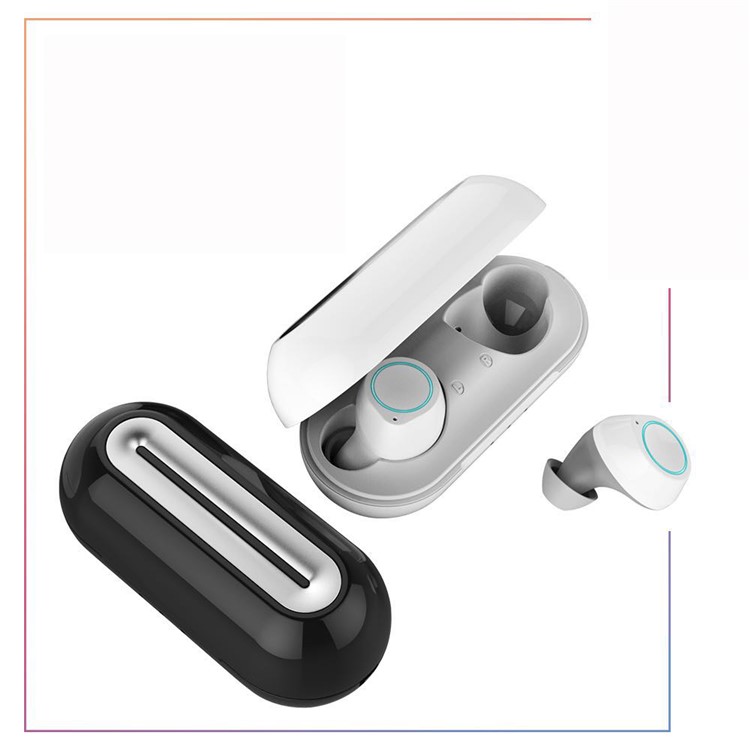 BTH188 TWS Bluetooth Earbuds Portable True Wireless HiFi Wireless Earphones with Charging Box - White-10