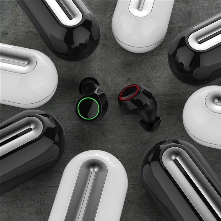 BTH188 TWS Bluetooth Earbuds Portable True Wireless HiFi Wireless Earphones with Charging Box - White-15