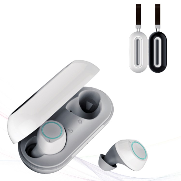BTH188 TWS Bluetooth Earbuds Portable True Wireless HiFi Wireless Earphones with Charging Box - White-7