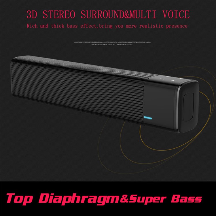 SL-1000S Wireless Speaker BT Soundbox Subwoofer Soundbar Speakers Column Amplifier Sound Box Portable Loundspeakers - Black-8