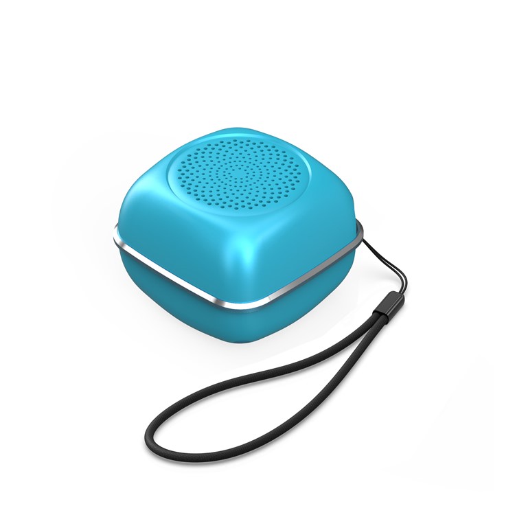 V16 Wireless Bluetooth Hands-free Speaker Support TWS TF Card FM Radio - Blue-3