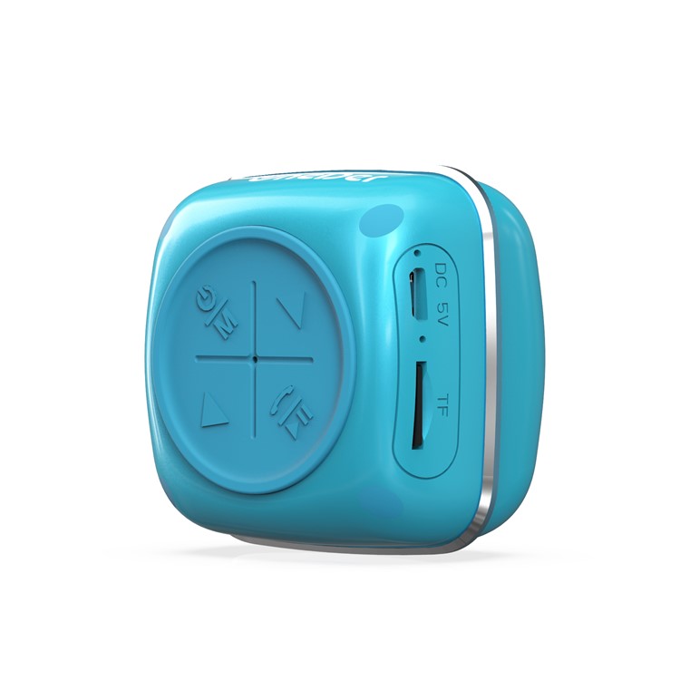 V16 Wireless Bluetooth Hands-free Speaker Support TWS TF Card FM Radio - Blue-4