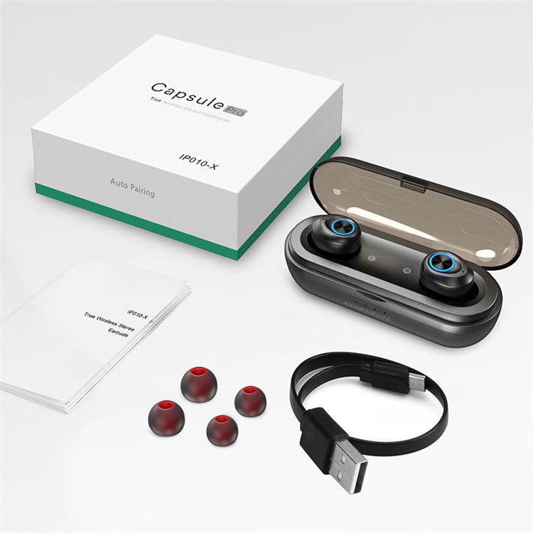 ANOMOIBUDS IP010-X Cápsula Pro 50 Horas Playtime TWS Hifi Esporte Baixo Estéreo Bluetooth Fones De Ouvido-7