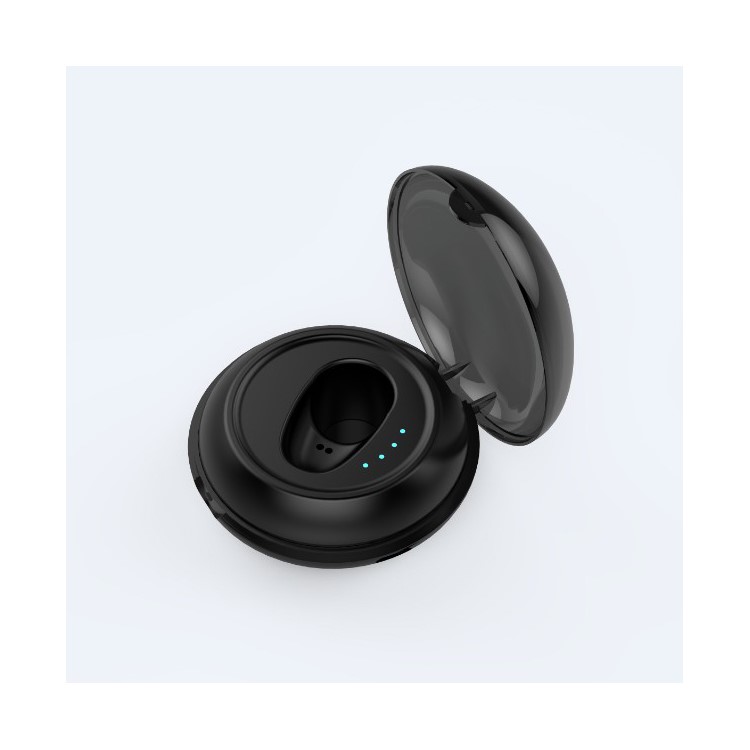 Bluetooth 5.0 Earphone Mini In-ear Magnetic Single Ear Headphone with Charging Bin - Black-5