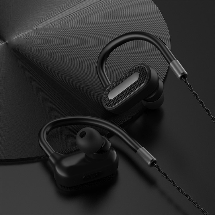 SMA-23 Earhook Waterproof Stereo Sports Bluetooth Headsets - Black/Silver