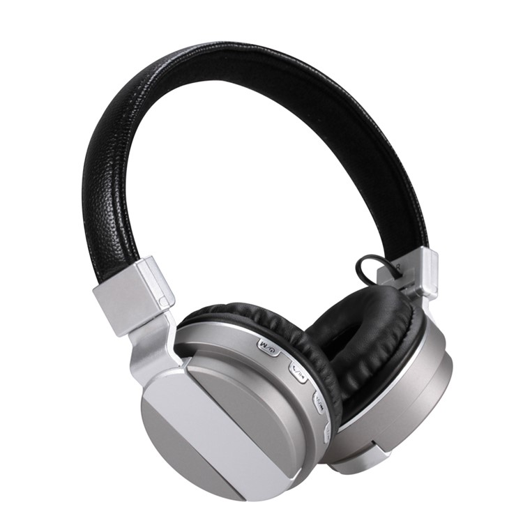 

ROMIX BT008 Luxurious Bluetooth Over-ear Headphone Support AUX-in/Mic/TF Card - Silver Color