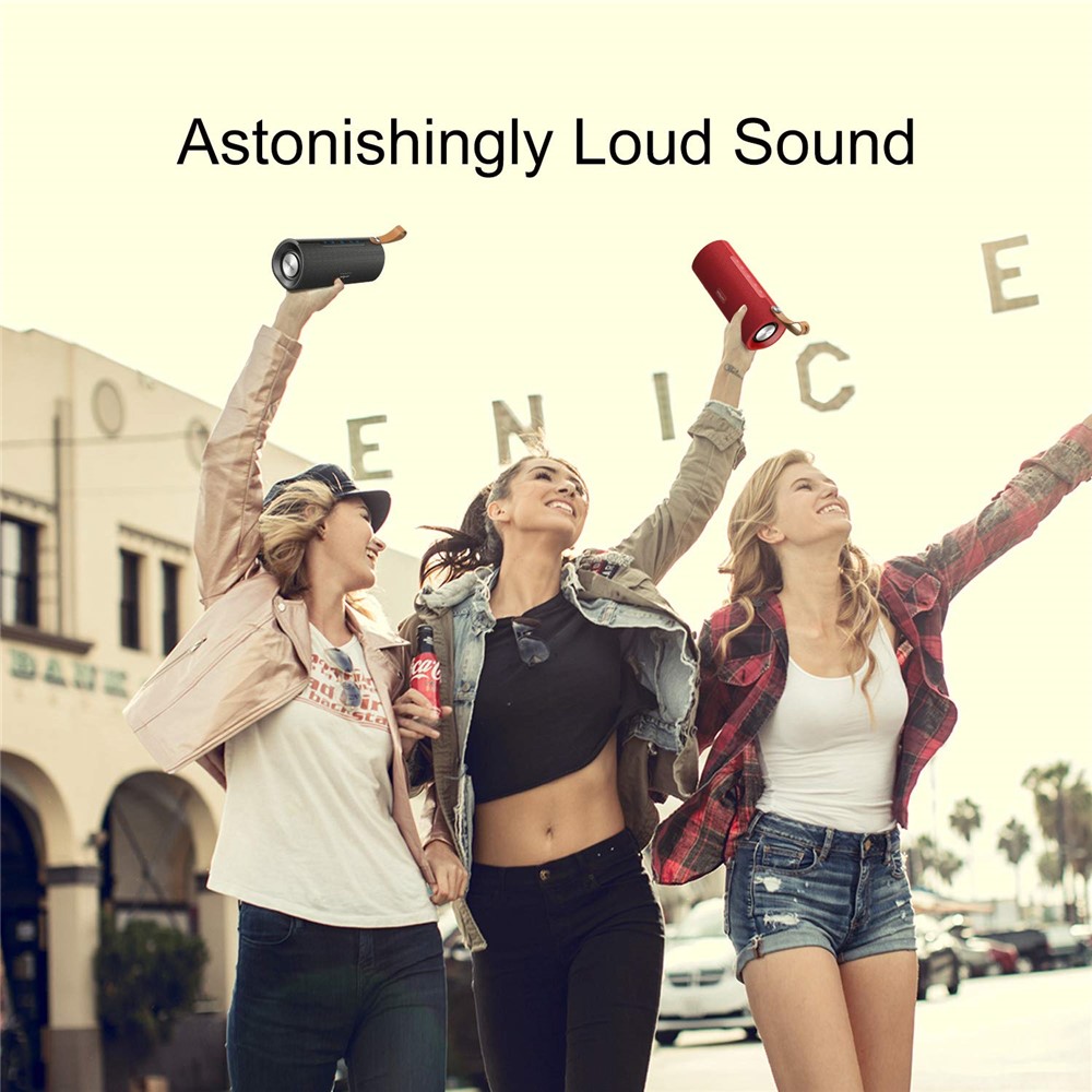 Zealot S30 Bluetooth Speaker Wireless Super Deep Bass HD Sound Box 10W Music Subwoofer Speaker - Nero