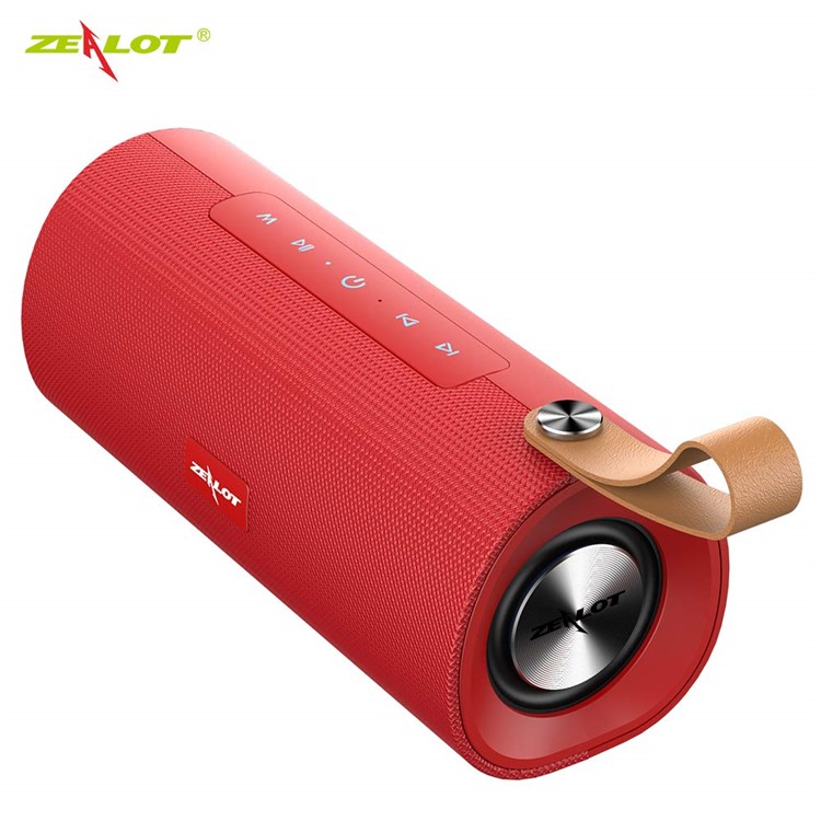 ZEALOT S30 Bluetooth Wireless Speaker Super Deep Bass HD Sound Box 10W Music Subwoofer Speaker - Red-5