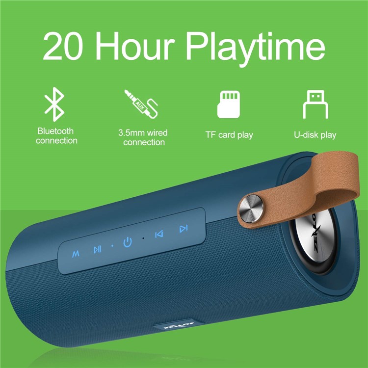 ZEALOT S30 Bluetooth Wireless Speaker Super Deep Bass HD Sound Box 10W Music Subwoofer Speaker - Navy Blue-3