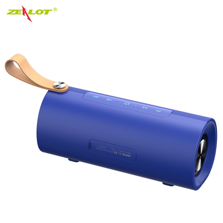 Altavoz Inalámbrico Caja De Sonido Súper Bajo Profundo HD Altavoz Subwoofer 10W Música ZEALOT S30 Bluetooth - Azul-4