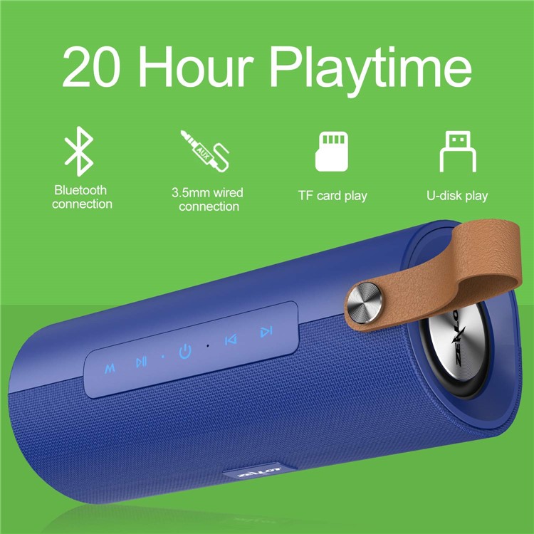 Altavoz Inalámbrico Caja De Sonido Súper Bajo Profundo HD Altavoz Subwoofer 10W Música ZEALOT S30 Bluetooth - Azul-6