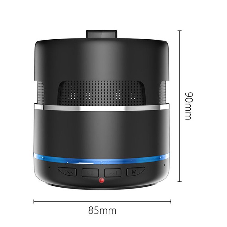 W8 Bluetooth 5.0 Speaker Portable Wireless Charger 10W Powerful Party Speaker - Black-13