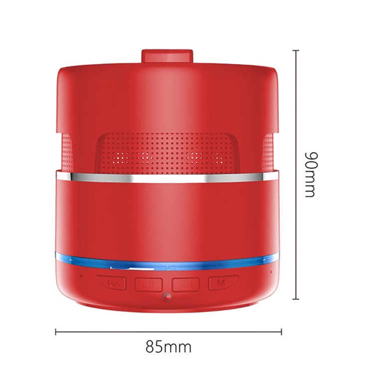 Alto-falante 10W Poderoso Partido Carregador Portátil Sem Fio 5.0 Alto-falante Bluetooth W8 - Vermelho-3