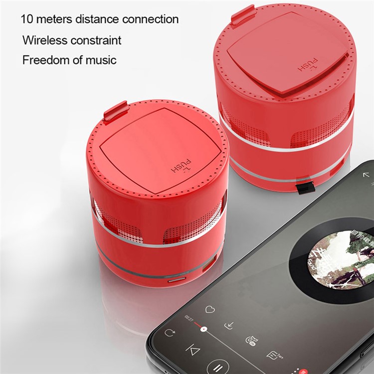 Alto-falante 10W Poderoso Partido Carregador Portátil Sem Fio 5.0 Alto-falante Bluetooth W8 - Vermelho-6
