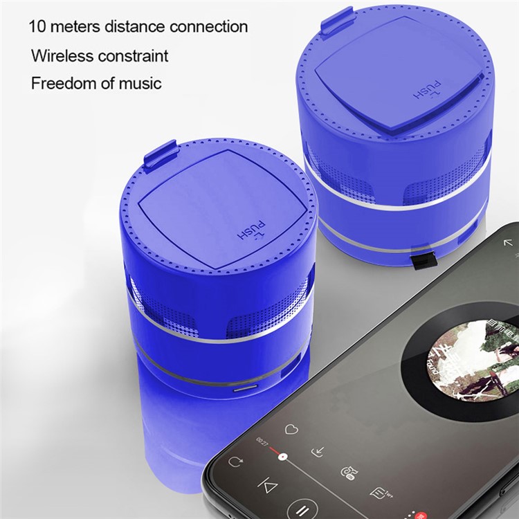 Alto-falante 10W Poderoso Partido Carregador Portátil Sem Fio 5.0 Alto-falante Bluetooth W8 - Azul-5