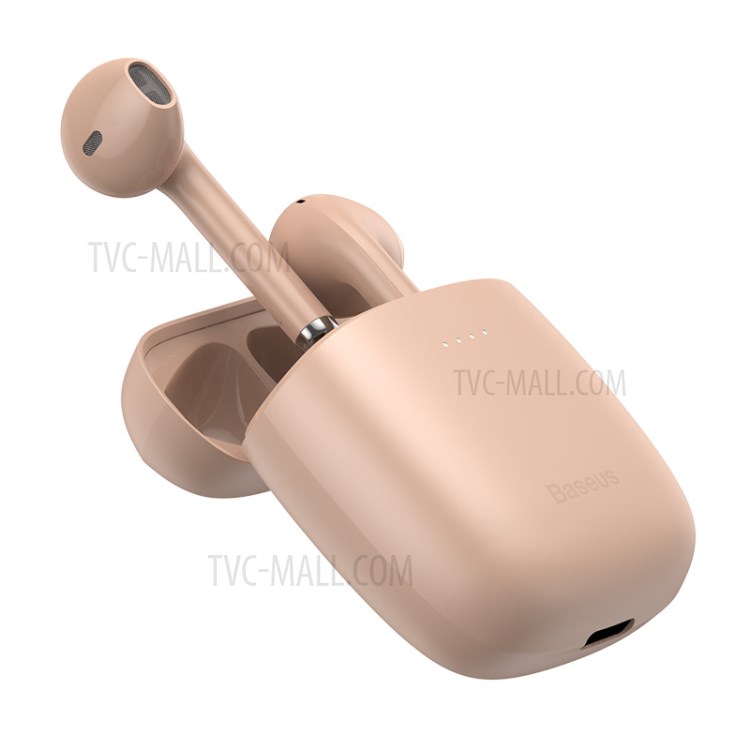 BASEUS Encok TWS Wireless Bluetooth W04 Pro Wireless Charger Edition Earphone - Gold-5