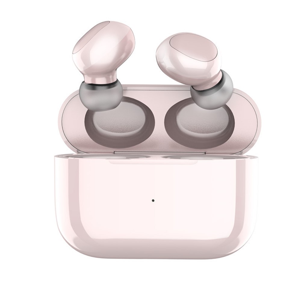 Business Style TWS Touch Control Bluetooth 5.0 In-ear Mini Bluetooth Headsets - Pink-1