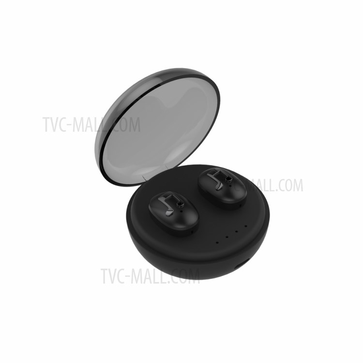 TWS Bluetooth 5.0 Wireless In-ear Headphone Earphone Sports Earphone - Black-3