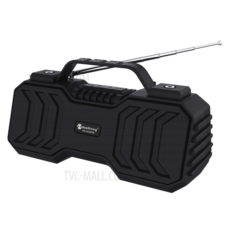 Portable Bluetooth Wireless Speaker LED Flashlight Stereo Subwoofer with Built-in Microphone - Black-2