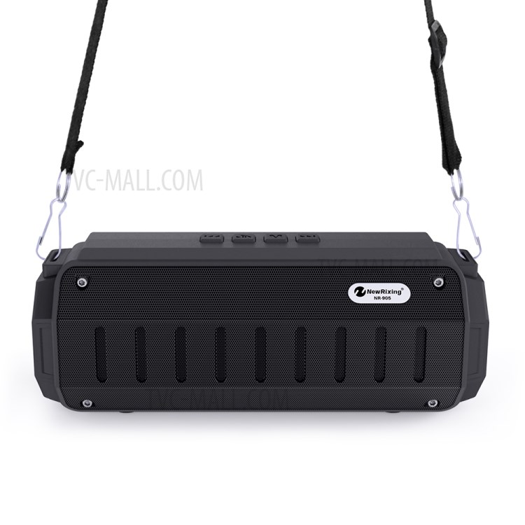 Portable Bluetooth Wireless Speaker FM Radio Stereo Subwoofer with RGB Lights Built-in Microphone - Black-2