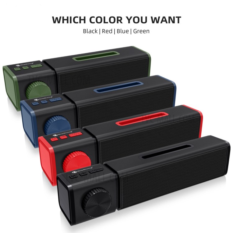 New Rixing NR4023 FM Radio Bluetooth Speaker Wireless Subwoofer Stereo MP3 Music Player Support TF Card - Black-9