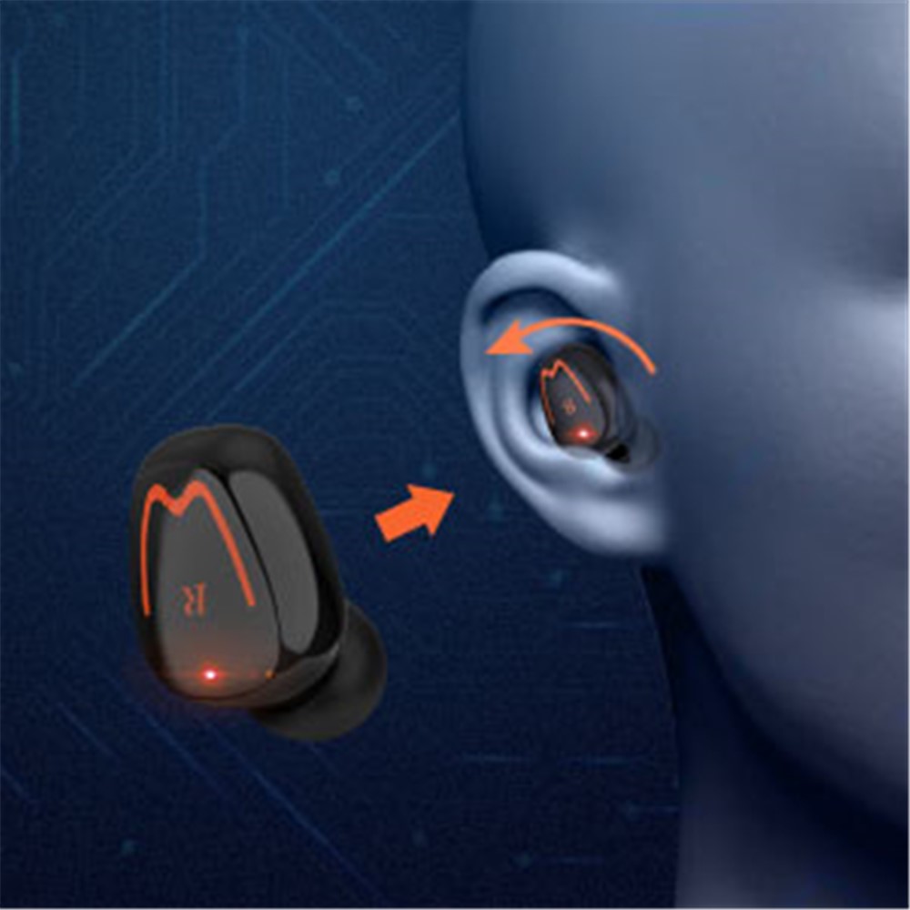 TWS Touch Control Rotating Open Noise Reduction Wireless Bluetooth Headset with Charging Bin-11