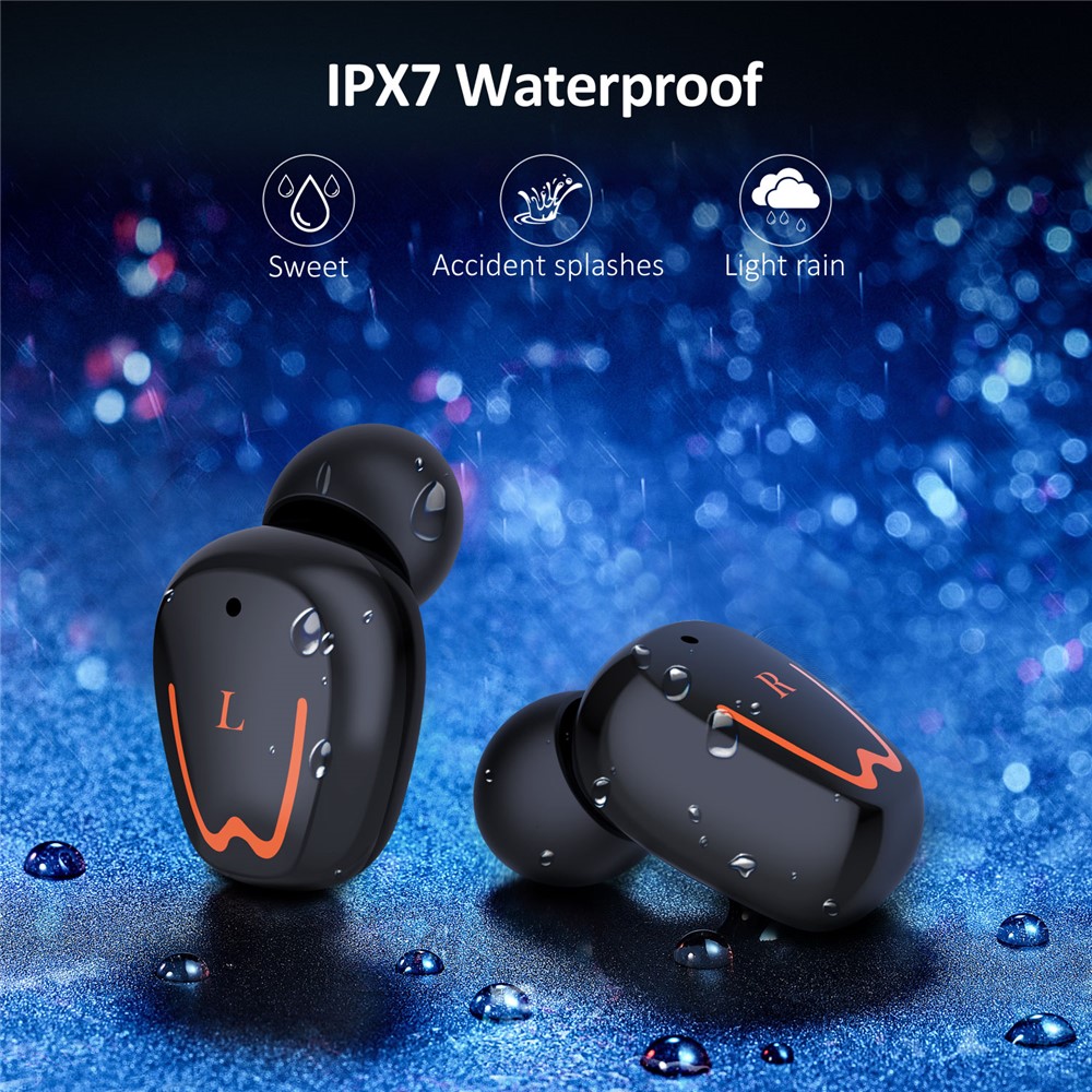 TWS Touch Control Rotating Open Noise Reduction Wireless Bluetooth Headset with Charging Bin-5