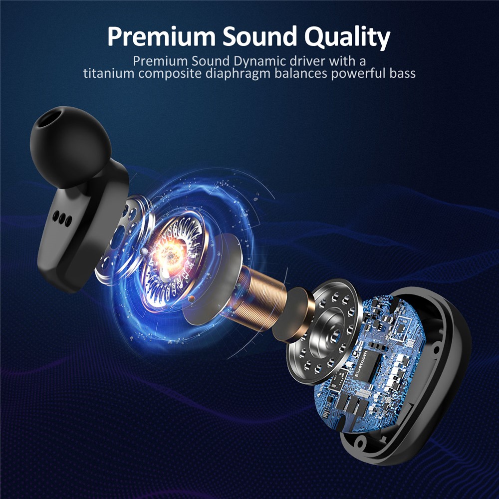 TWS Touch Control Rotating Open Noise Reduction Wireless Bluetooth Headset with Charging Bin-6
