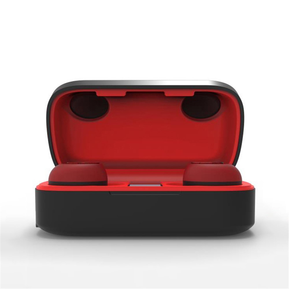 TWS Bluetooth 5.0 Stereo In-ear Power Digital Display Wireless Earphones Bluetooth Headsets - Red-5