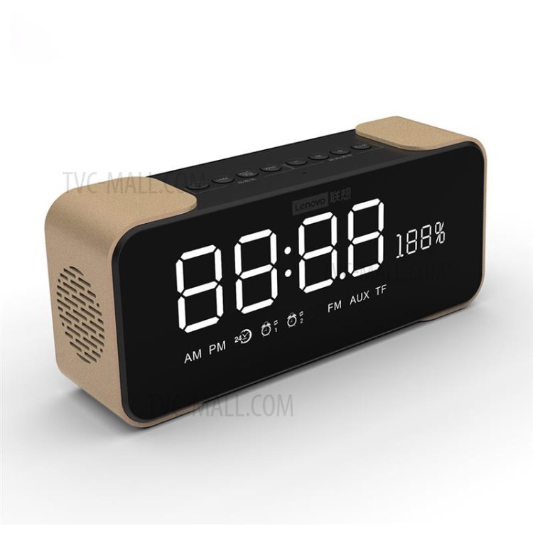Wholesale LENOVO L022 Bluetooth Speaker FM Radio Digital Alarm Clock