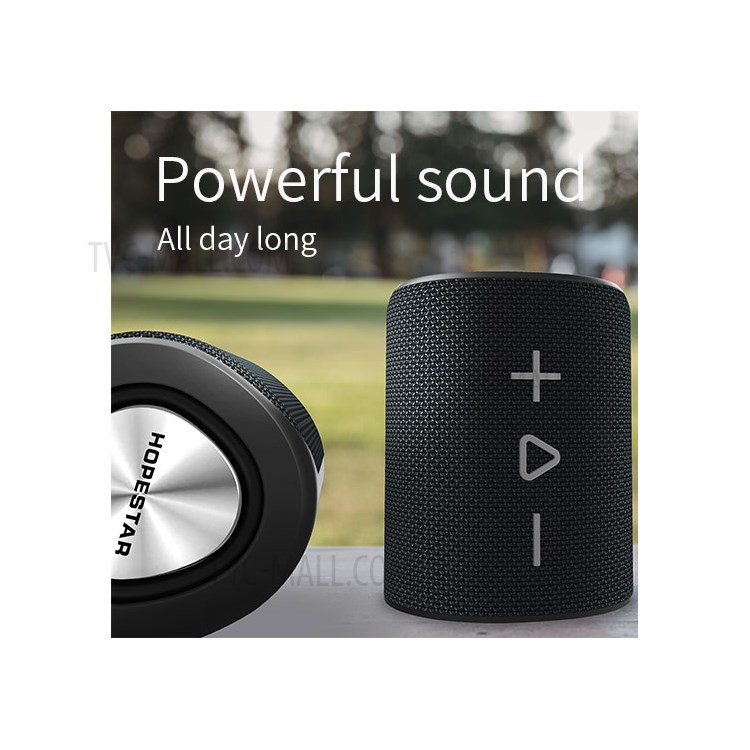 HOPESTAR H42 TWS Portable Bluetooth Speaker Wireless Column 3D Stereo Waterproof Subwoofer Support TF FM AUX-3