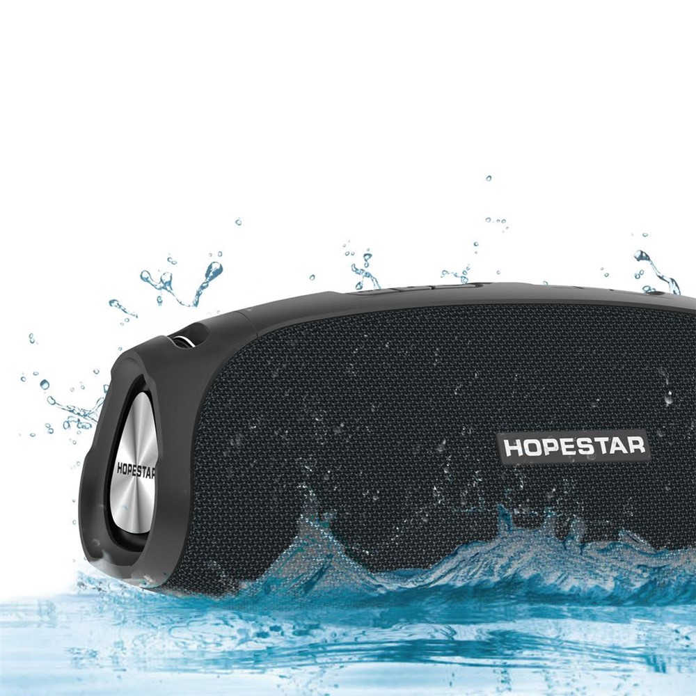 HOPESTAR H43 Portable Wireless Bluetooth Speaker Waterproof Super Bass Stereo Loudspeaker Support TF FM - Black-2