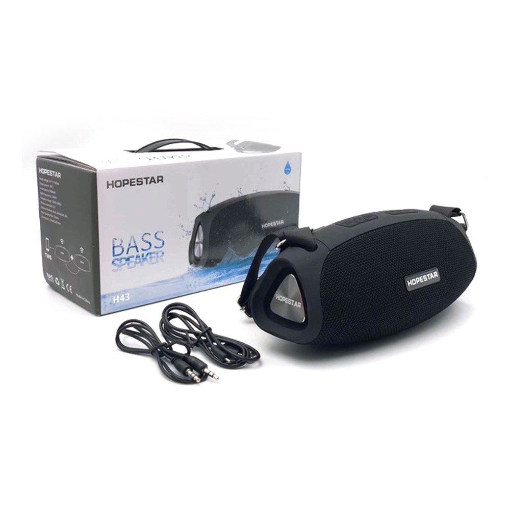 HOPESTAR H43 Portable Wireless Bluetooth Speaker Waterproof Super Bass Stereo Loudspeaker Support TF FM - Black-6