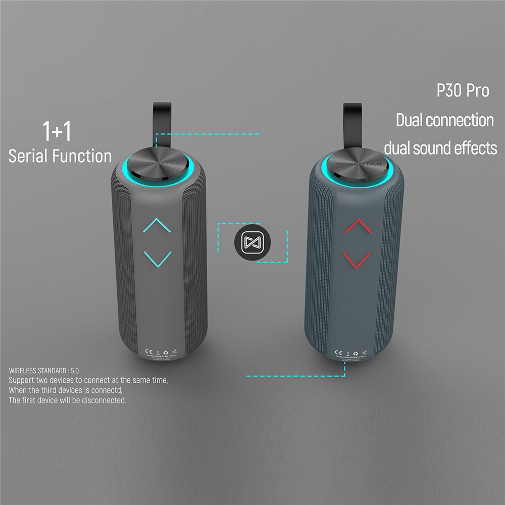 HOPESTAR P30 Pro Outdoor Portable Column Speaker Waterproof Wireless Loudspeaker-3