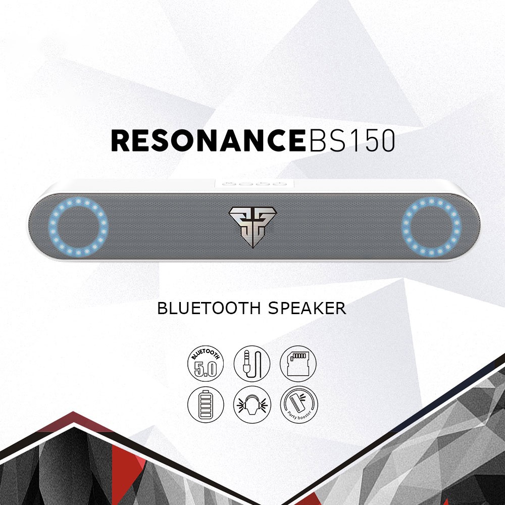 20Pcs FANTECH B150 Rechargeable Bluetooth Speaker Soundbar Computer Gaming Wireless Music Subwoofer with Blue Light - White-3