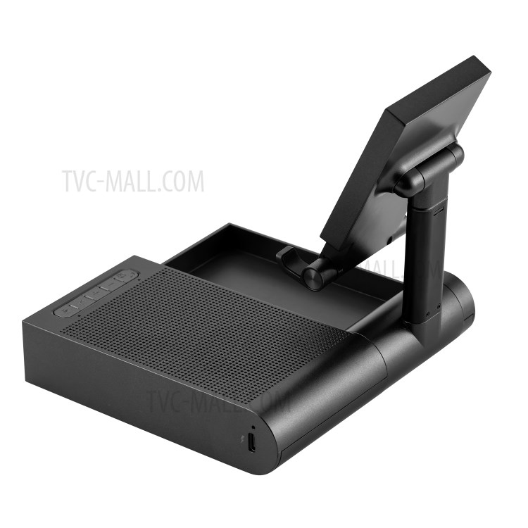 MOMAX Q.Conference MINI Wireless Charging Phone Holder Bluetooth Conference Speaker - Black-2