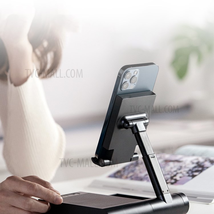 MOMAX Q.Conference MINI Wireless Charging Phone Holder Bluetooth Conference Speaker - Black-5