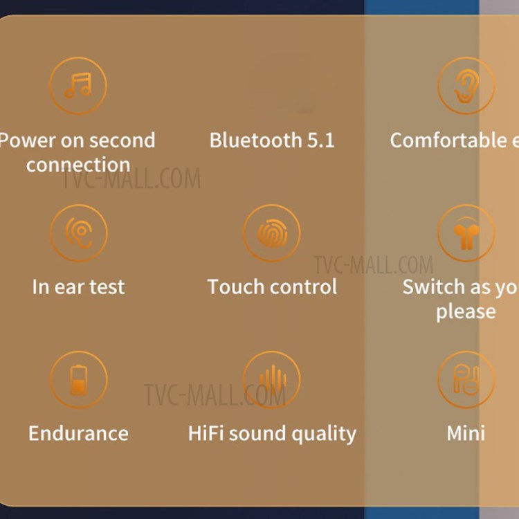 PRO11 TWS Bluetooth 5.1 Sport Earphone Wireless Touch Game Music Stereo Headset-2