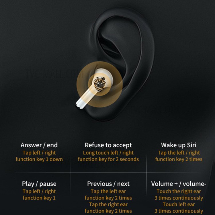 PRO11 TWS Bluetooth 5.1 Sport Earphone Wireless Touch Game Music Stereo Headset-7