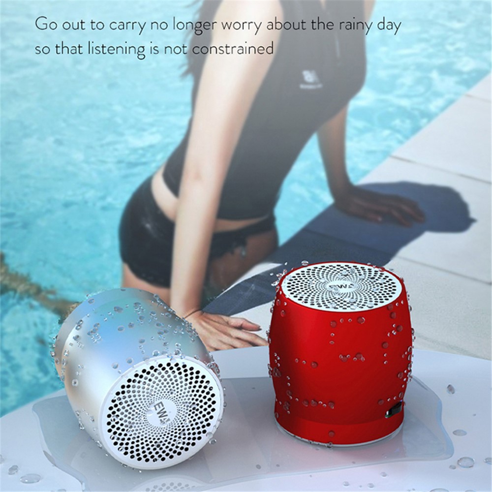 EWA A1 Portable TWS Bluetooth Wireless Speaker Outdoor Waterproof TF Stereo Music Subwoofer (CE Certificated) - Red-10