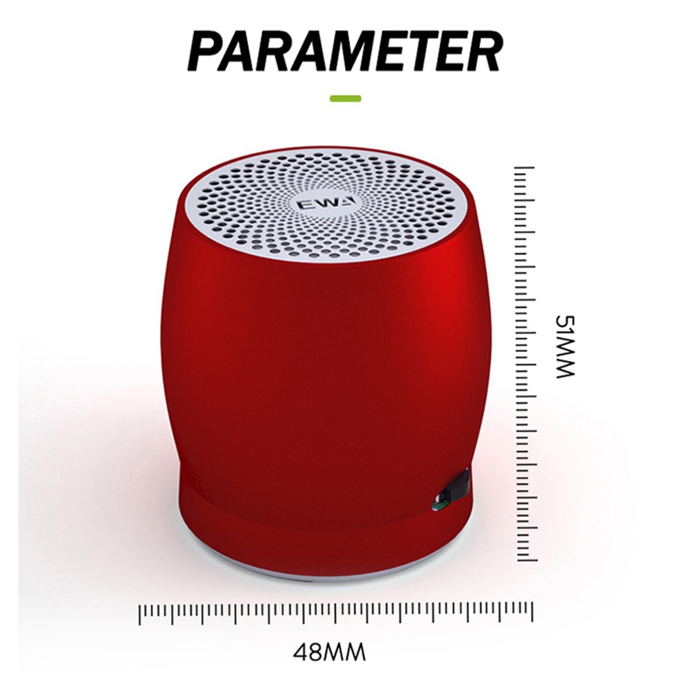 EWA A1 Portable TWS Bluetooth Wireless Speaker Outdoor Waterproof TF Stereo Music Subwoofer (CE Certificated) - Red-13