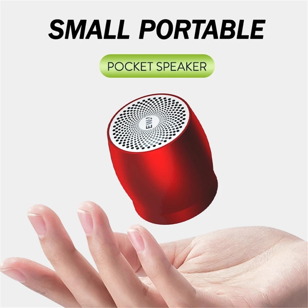 EWA A1 Portable TWS Bluetooth Wireless Speaker Outdoor Waterproof TF Stereo Music Subwoofer (CE Certificated) - Red-2