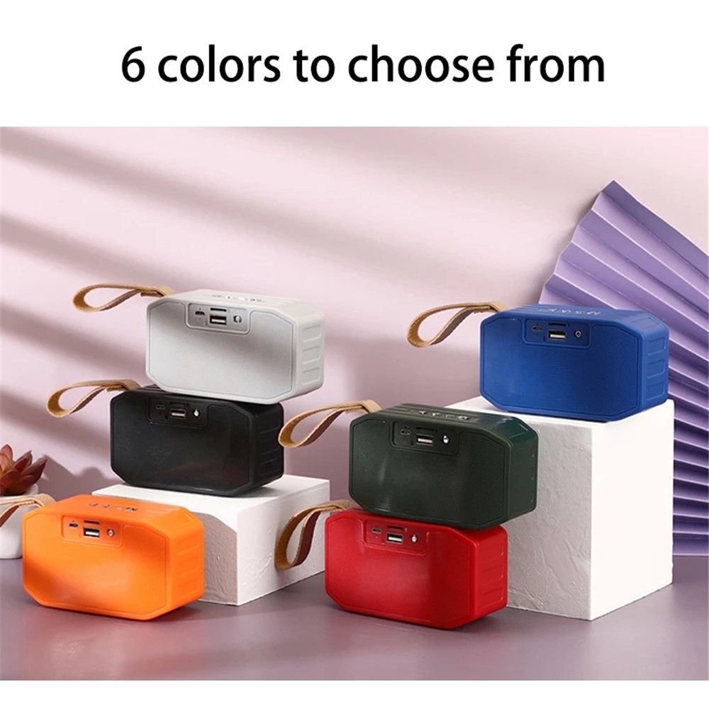 T&G TG296 Portable Bluetooth Speaker Waterproof Wireless Speaker Support TF Card/FM/3.5mm AUX/U Disk/Hard Disk/Hands-Free Calling (CE) - Blue-6