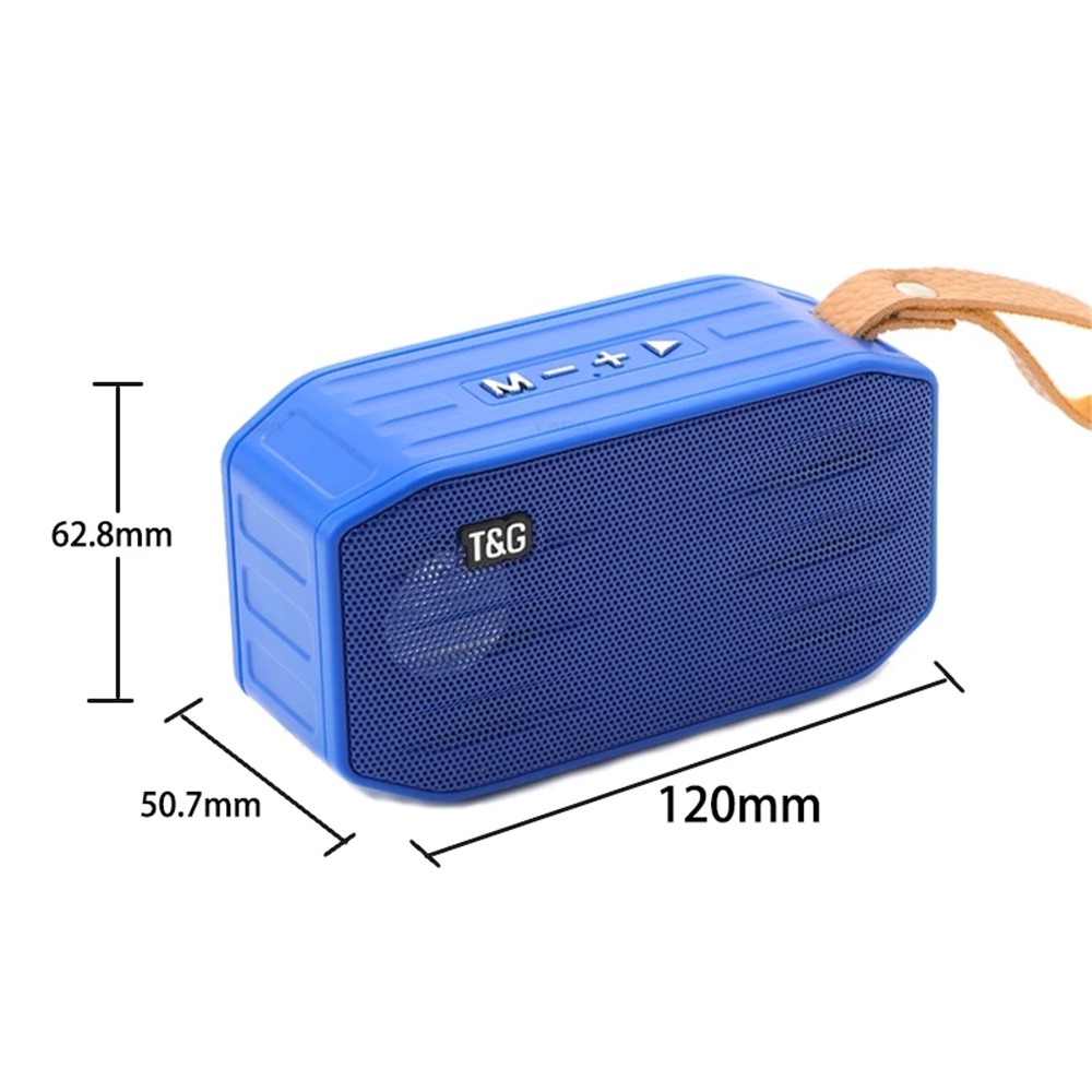 T&G TG296 Portable Bluetooth Speaker Waterproof Wireless Speaker Support TF Card/FM/3.5mm AUX/U Disk/Hard Disk/Hands-Free Calling (CE) - Blue-7