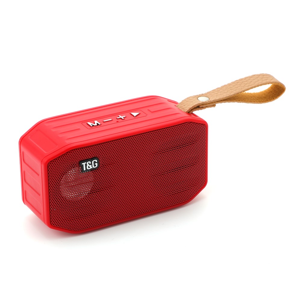T&G TG296 Portable Bluetooth Speaker Waterproof Wireless Speaker Support TF Card/FM/3.5mm AUX/U Disk/Hard Disk/Hands-Free Calling (CE) - Red-1