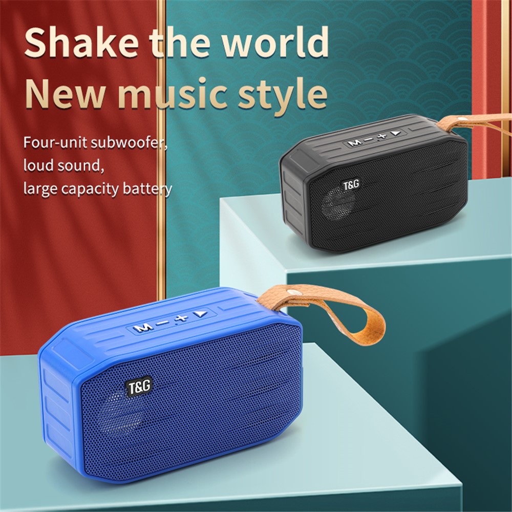 T&G TG296 Portable Bluetooth Speaker Waterproof Wireless Speaker Support TF Card/FM/3.5mm AUX/U Disk/Hard Disk/Hands-Free Calling (CE) - Red-2